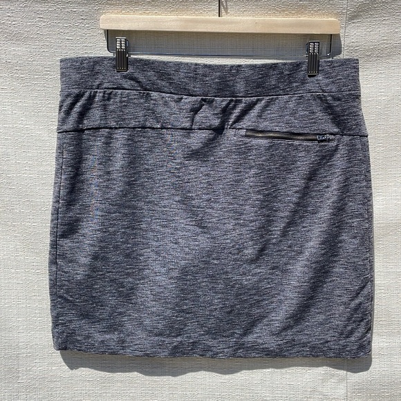 Athleta Women’s Modern Metro Skort Black Heather Size Large Tall (LT) - Picture 3 of 6